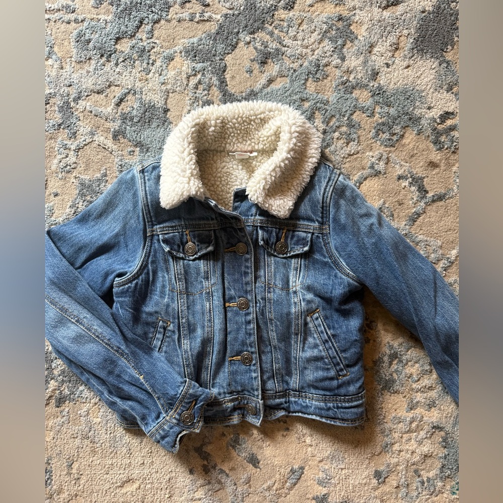 Kids Cat & Jack Off-White Sherpa Jacket S (6/6X)